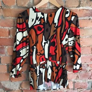 RARE Issa London silk open back blouse